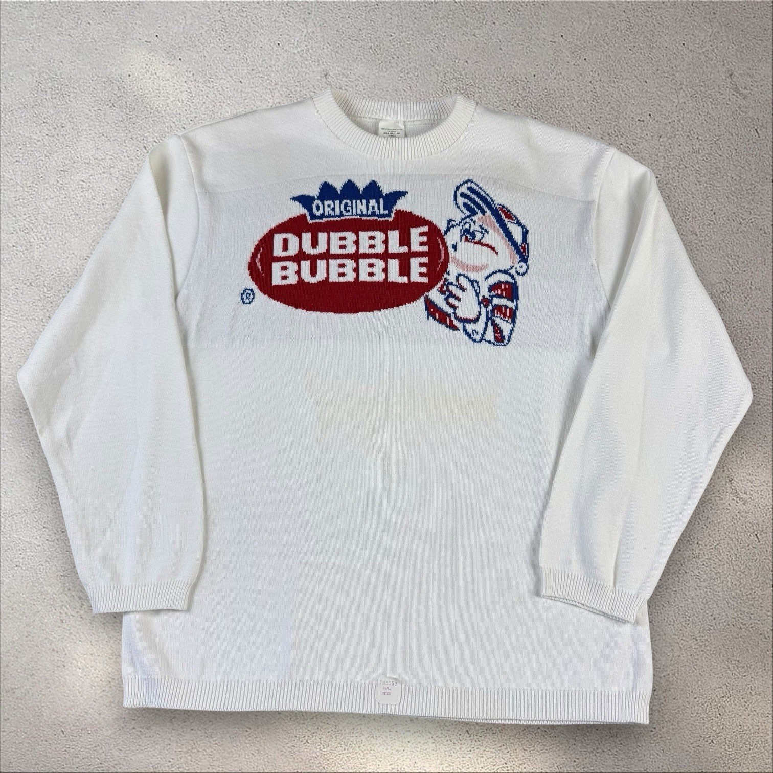Vintage Dubble Bubble Chewing Gum Sweater Small Deadstock 80s 90s Graphic Knit Vintage Dubble Bubble Chewing Gum Sweater Small Deadstock 80s 90s Graphic Knit