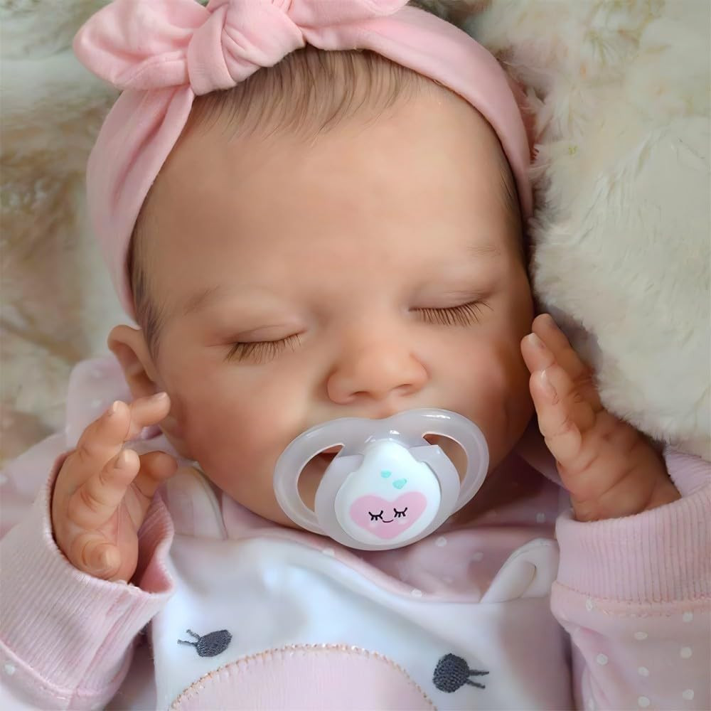 Lifelike Reborn Baby Dolls - 20-Inch Sweet Smile Real Life Realistic-N