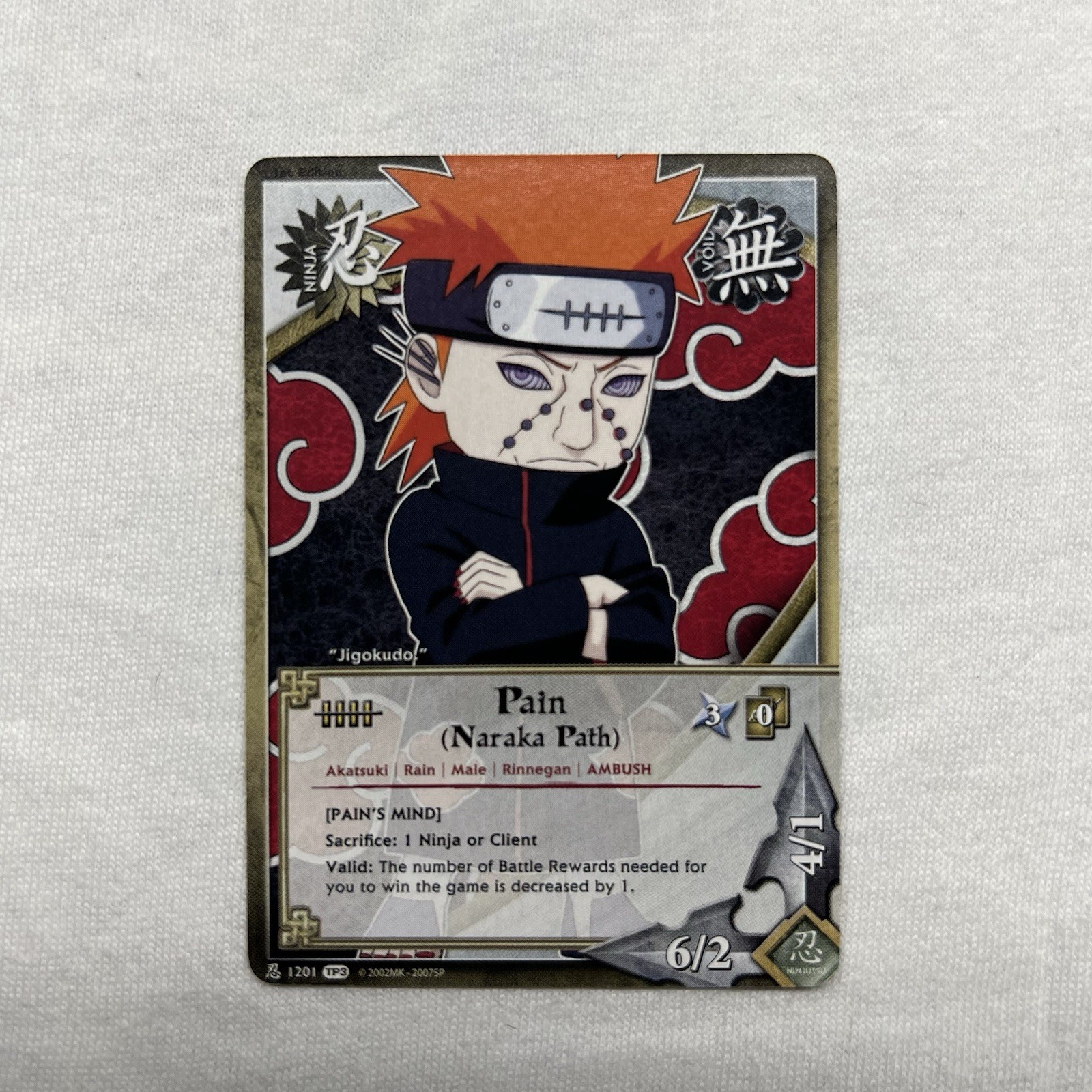 Naruto CCG Pain Naraka Path 1201 Common 1st Edition (LP) Naruto CCG Pain Naraka Path 1201 Common 1st Edition (LP)