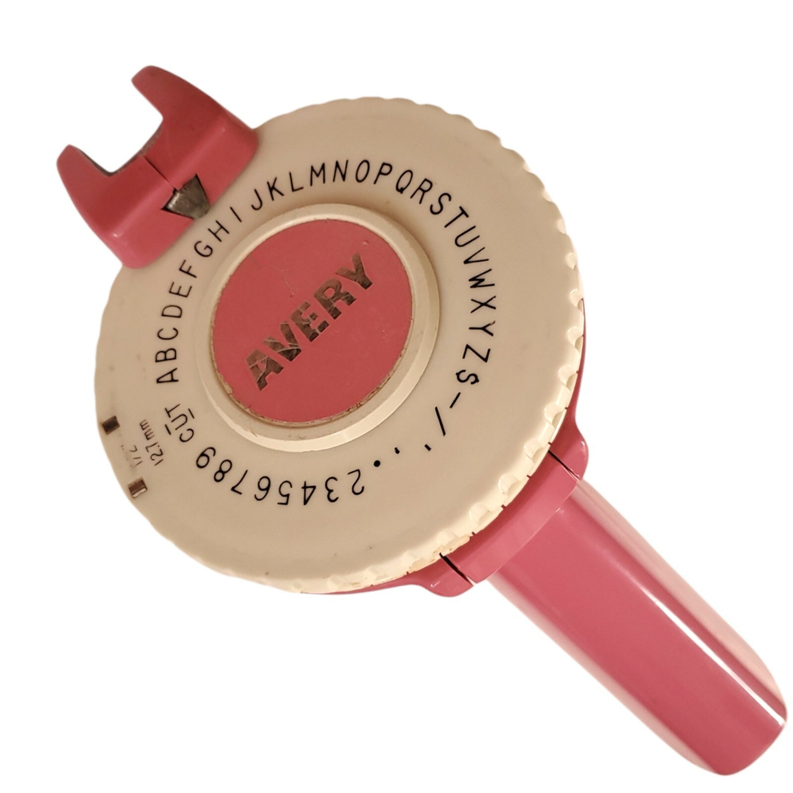 Vintage Avery Label Maker Pink 1/2 Inch