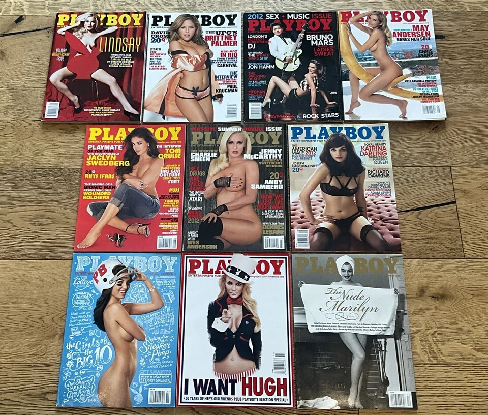PLAYBOY MAGAZINES 2012 COMPLETE YEAR 10 ISSUES EXCELLENT