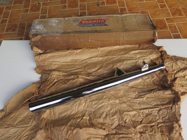 YAMAHA 80cc YG1 YG 1 G1 MUFFLER EXHAUST GENUINE NOS JAPAN 