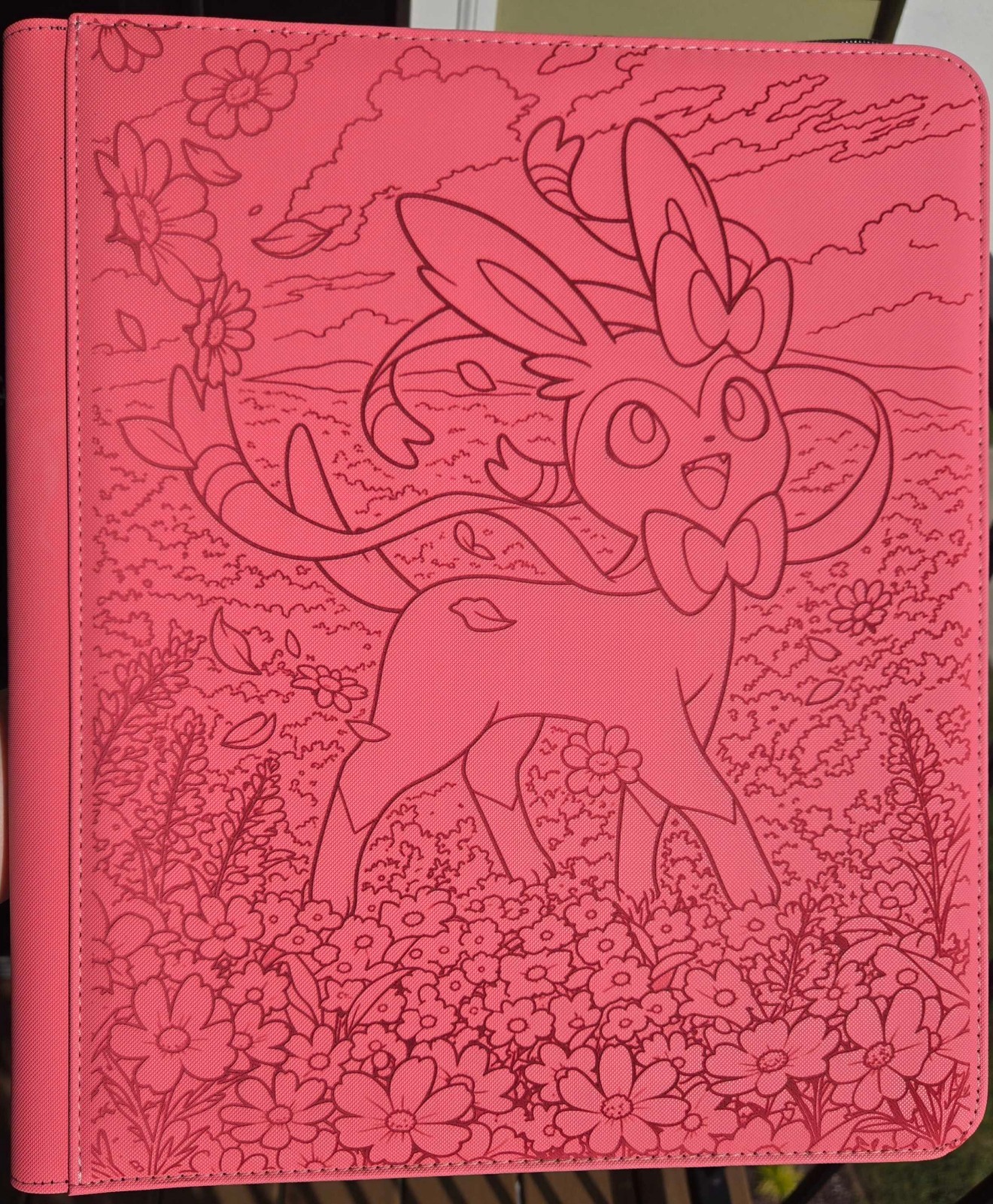 Pokemon Sylveon PINK  9 Pocket Top Loader Binder 288 Cards