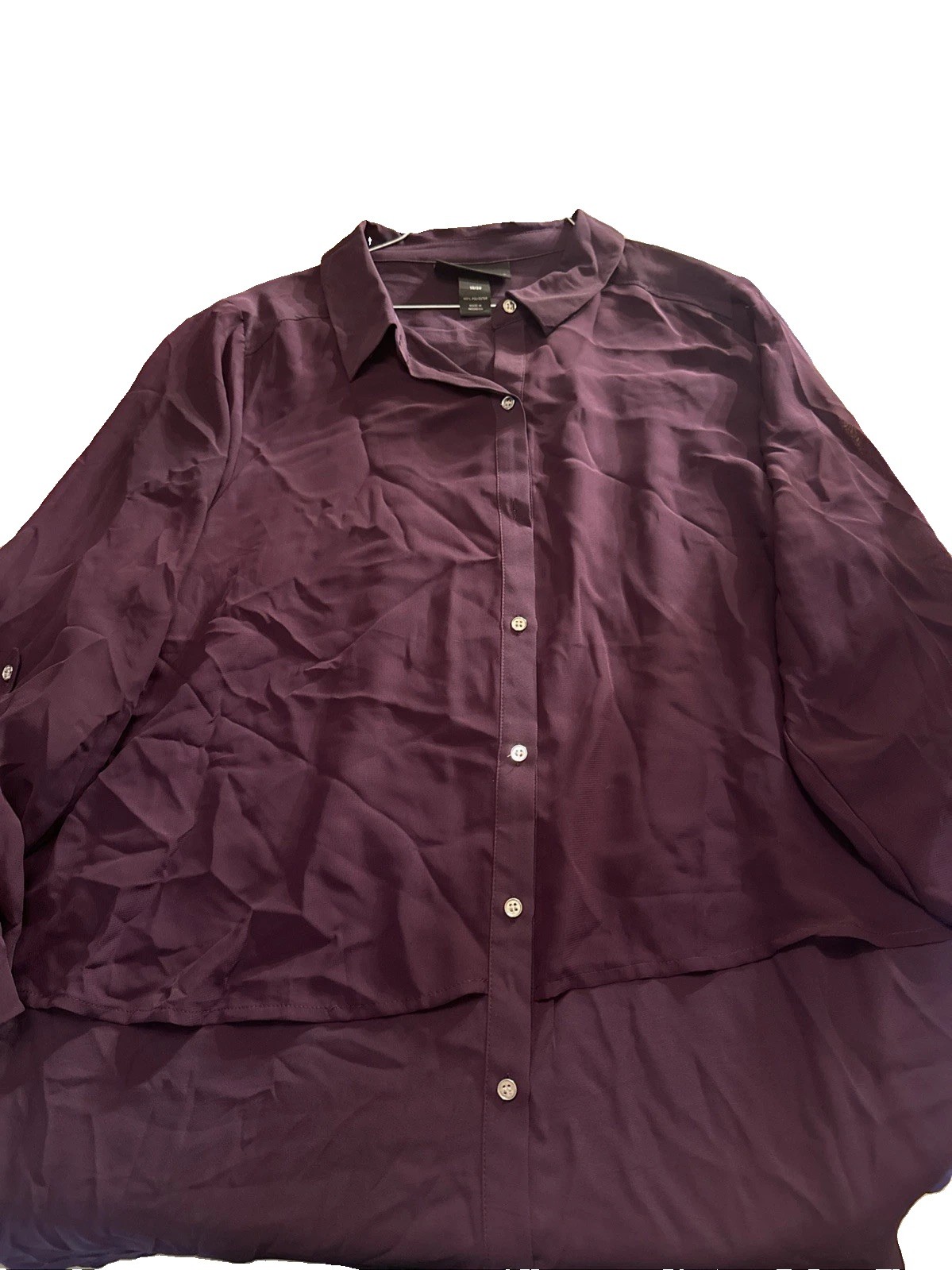Lane Bryant Purple Blouse Size 18/20 Lane Bryant Purple Blouse Size 18/20