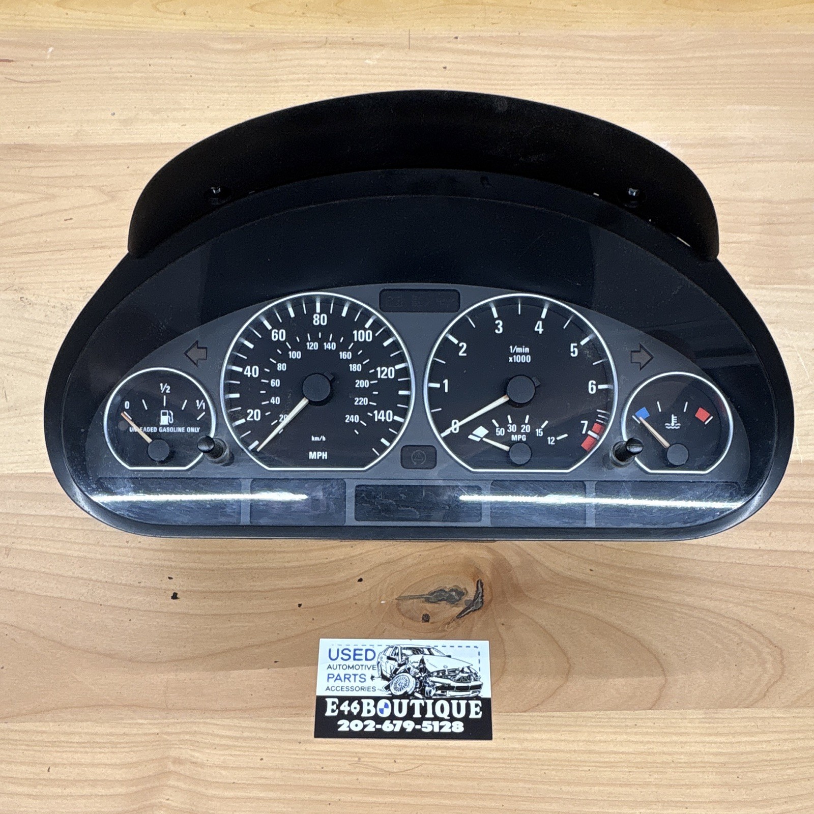 00-06 BMW E46 330i ZHP M/T INSTRUMENT CLUSTER SPEEDOMETER OEM 192k TESTED