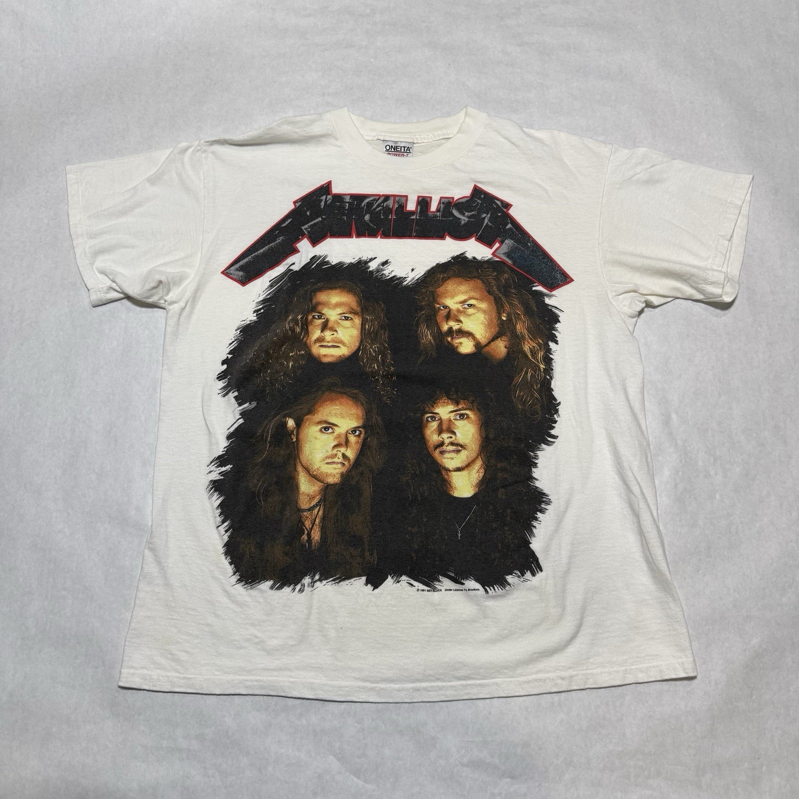 Vtg 1991 Metallica Wherever I May Roam T Shirt XL singe stitch Brockum stage 90s