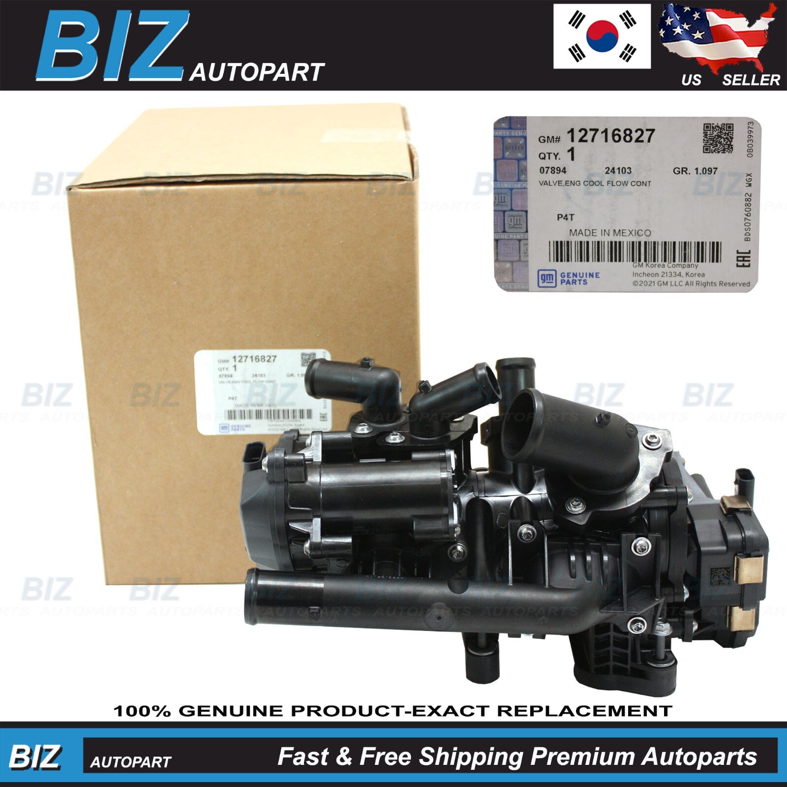 Genuine Engine Coolant Control Valve for 2020-25 Trailblazer Encore GX 12716827 Genuine Engine Coolant Control Valve for 2020-25 Trailblazer Encore GX 12716827