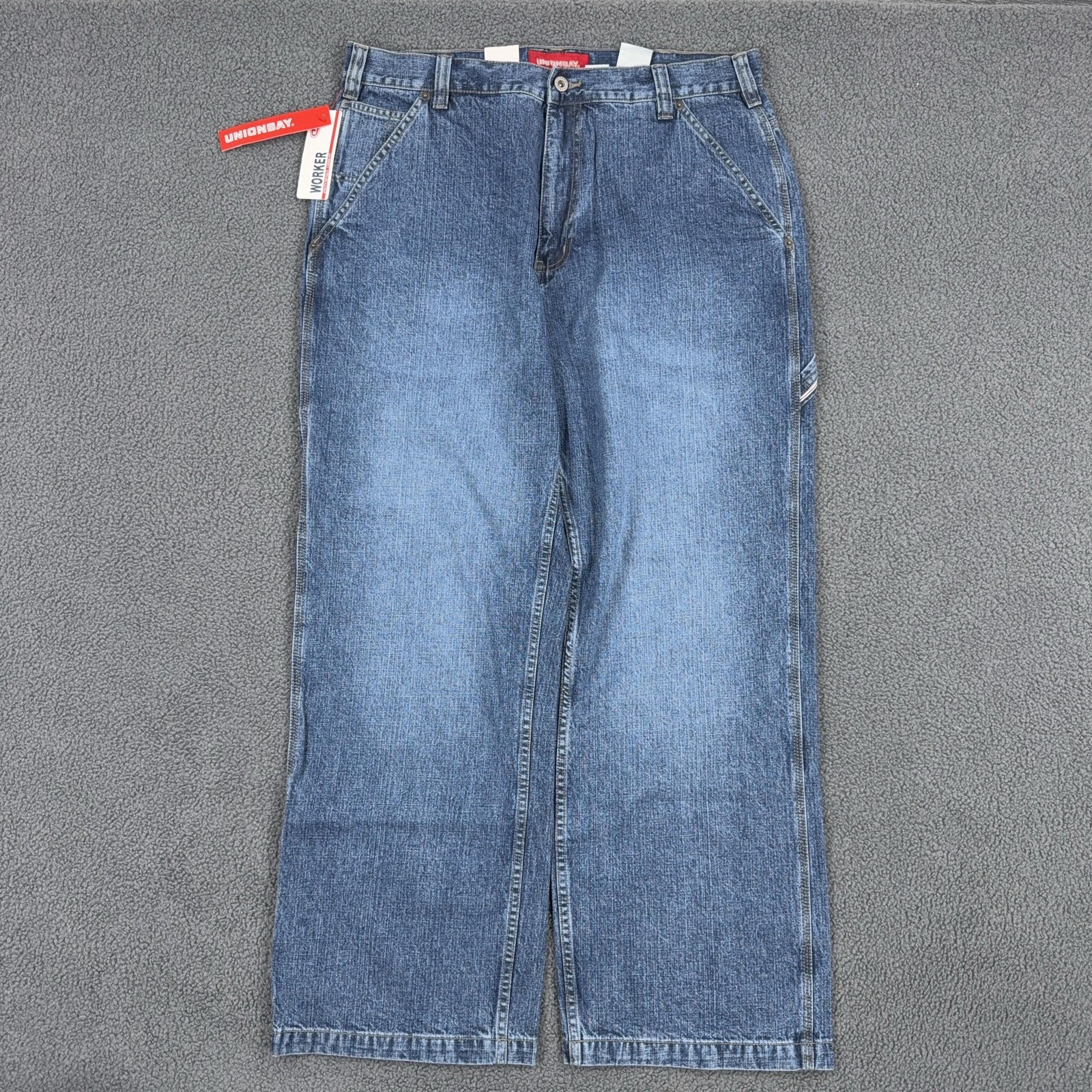 Vintage Unionbay Jeans Mens 36x30 Loose Baggy Wide Leg Worker Skater Carpenter