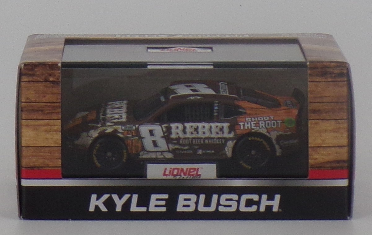 Kyle Busch 2026 Lionel Racing #8 Rebel Root Beer Whiskey Chevy Camaro 1/64 Kyle Busch 2026 Lionel Racing #8 Rebel Root Beer Whiskey Chevy Camaro 1/64