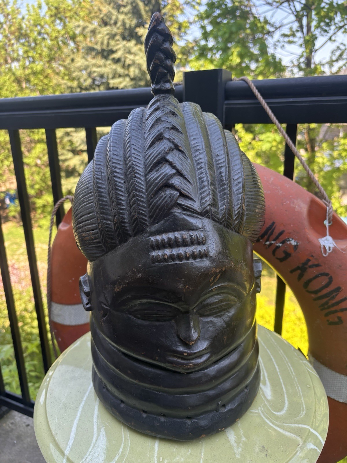 African Mende Sande Helmet Mask 