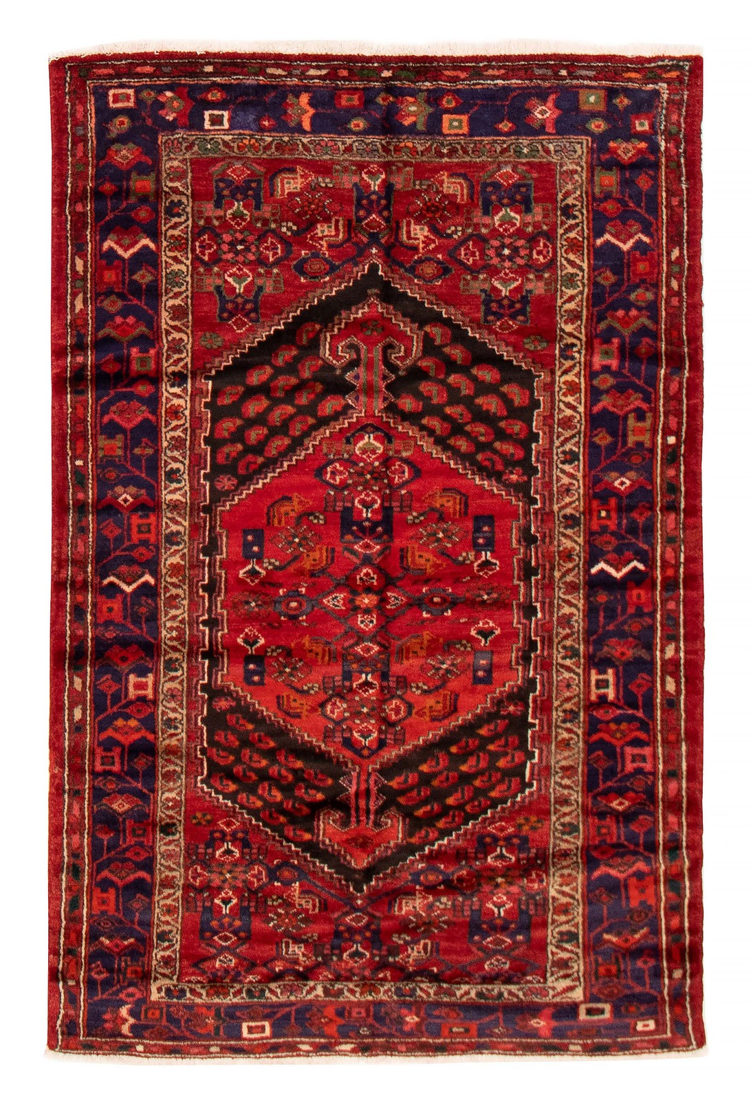 Traditional Vintage Hand-Knotted Area Rug 4'3