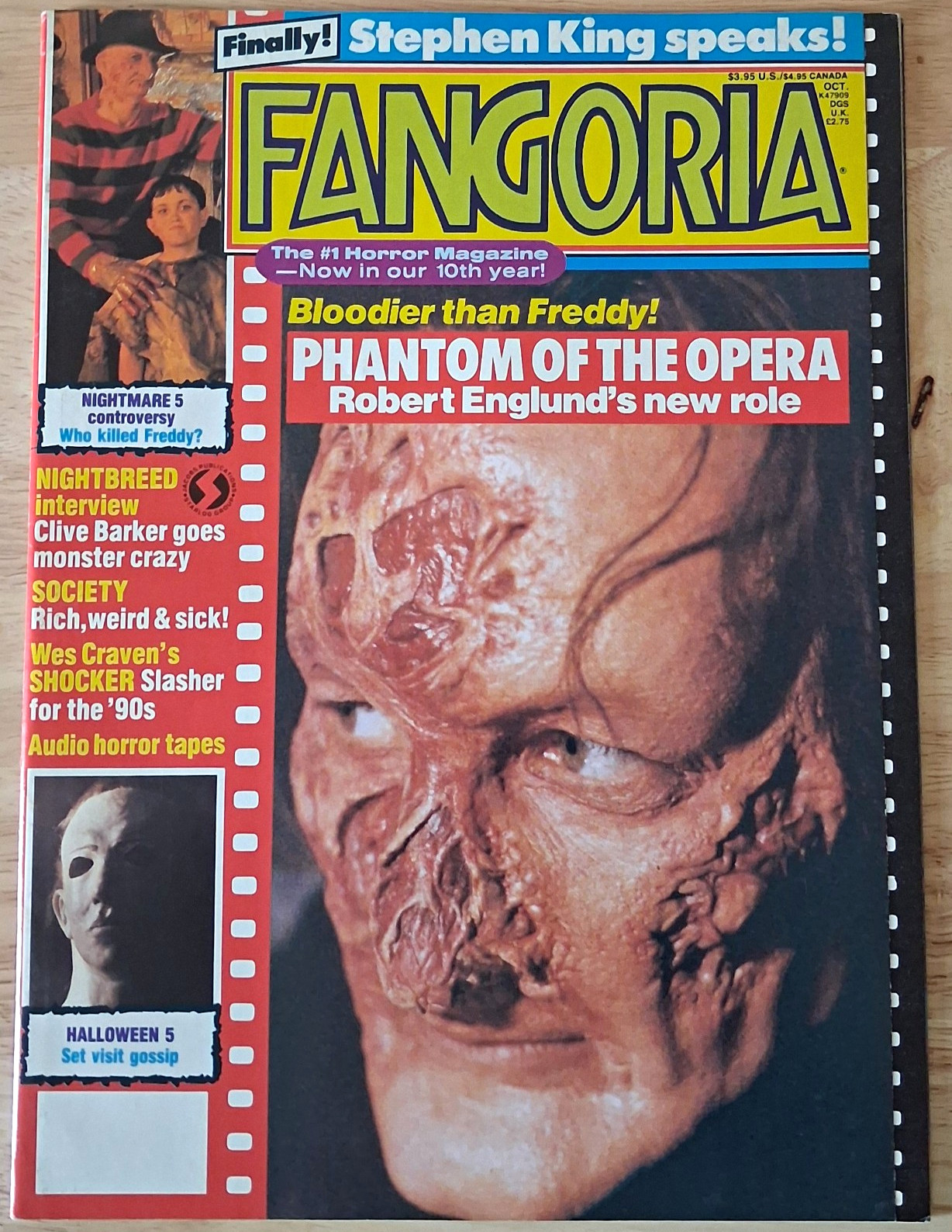 Fangoria Issue #87 October 1990 Phantom of the Opera