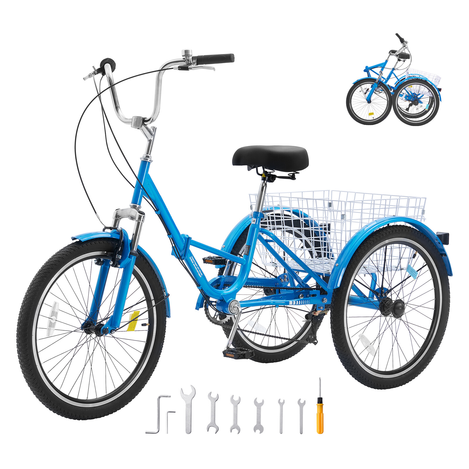 Folding Adult Tricycle 24\