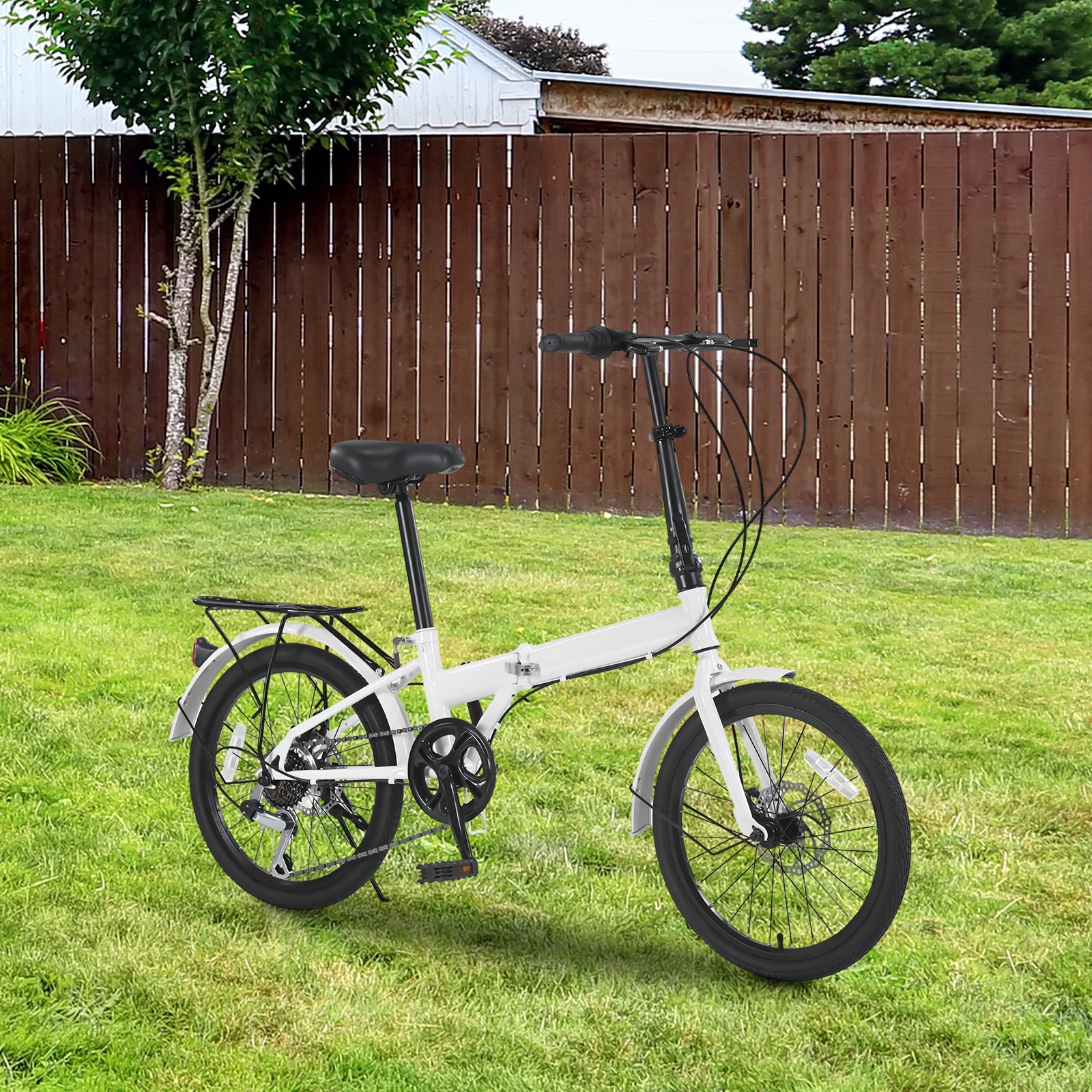 20 inch 7 Speed Folding City Bike Bicycle Folding Bike for Adults Lightweight