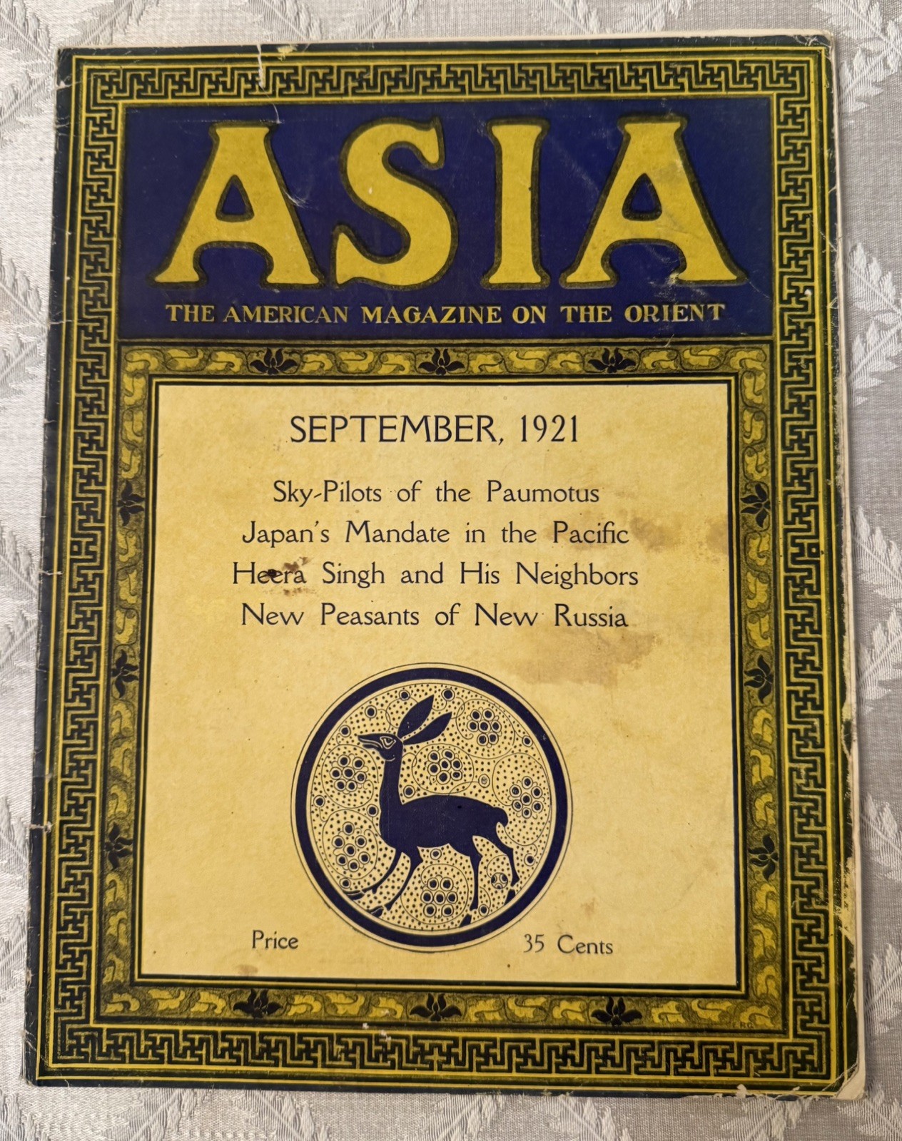 Asia American Magazine Orient September 1921
