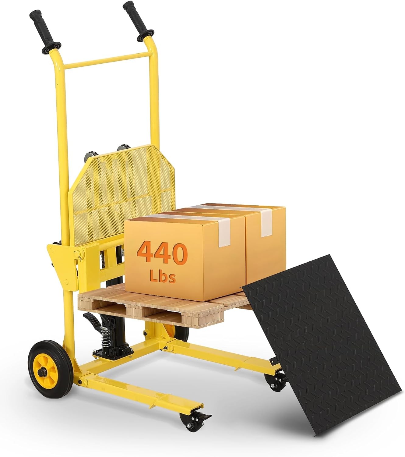 Hydraulic Material Lift, 440lbs Pallet Truck Dolly, 36