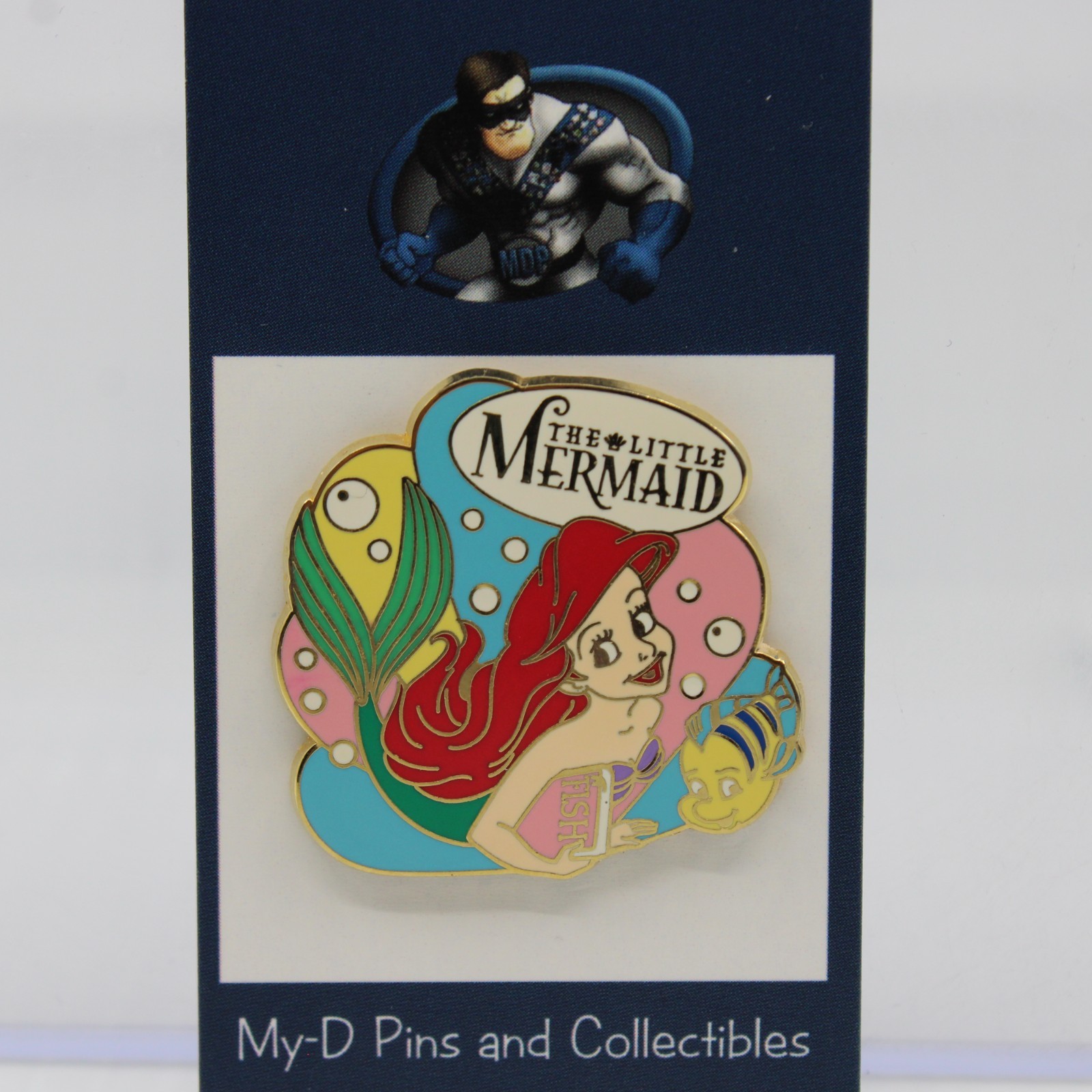 A5 Disney Japan CD LE 1000 Ariel Flounder Little Mermaid Ohanashi Studios Pin