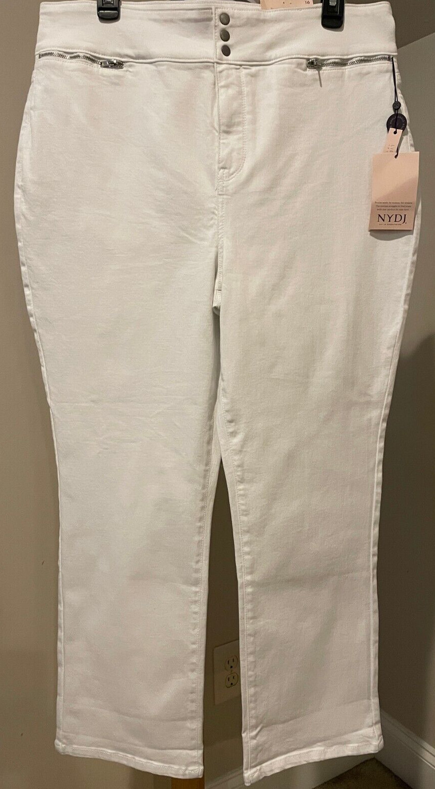 NYJD Not Your Daughter Jeans White Marilyn Ankle Jeans NWT - Sz 16