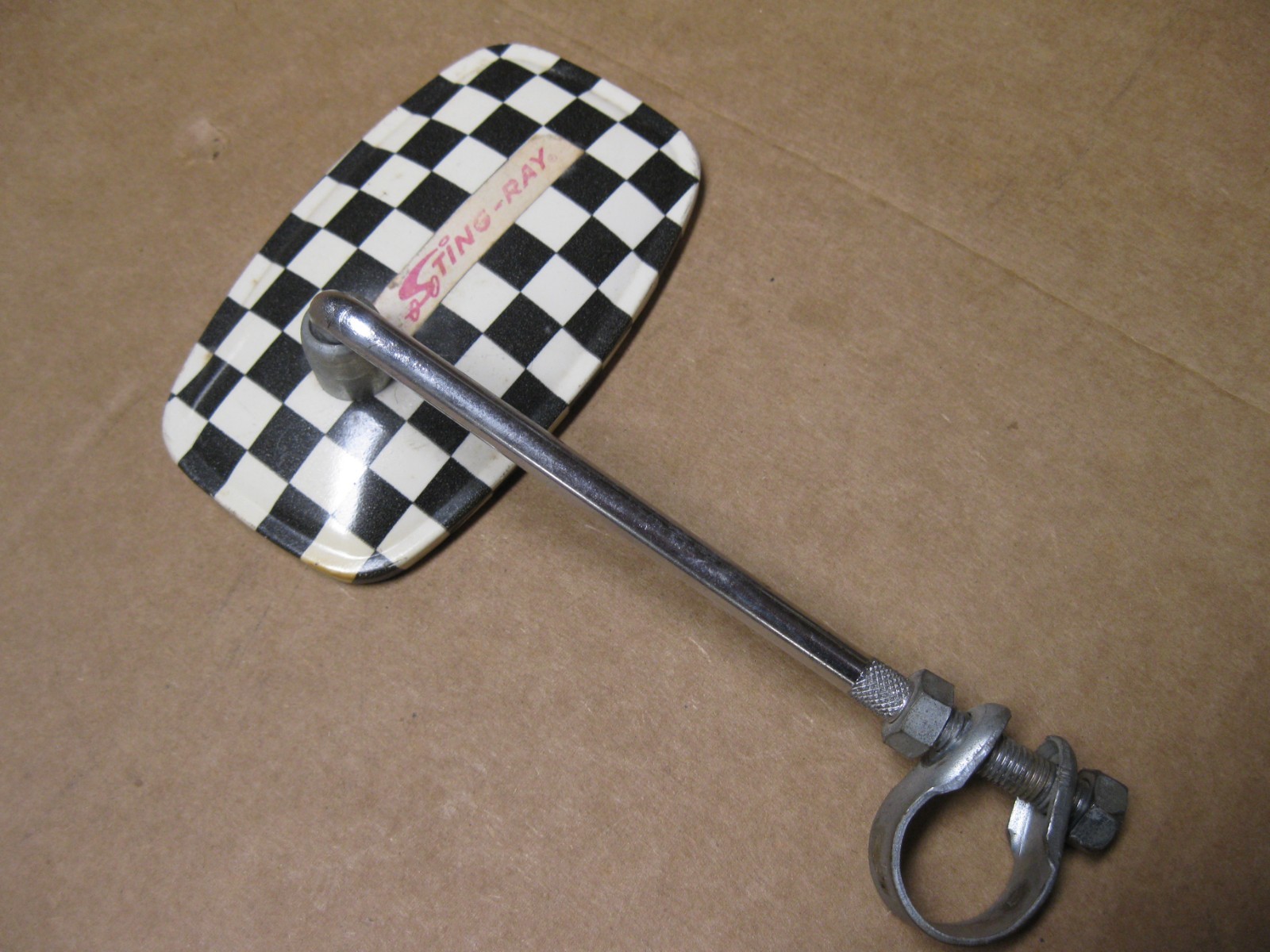 Vintage Schwinn Sting Ray Checkerboard Mirror