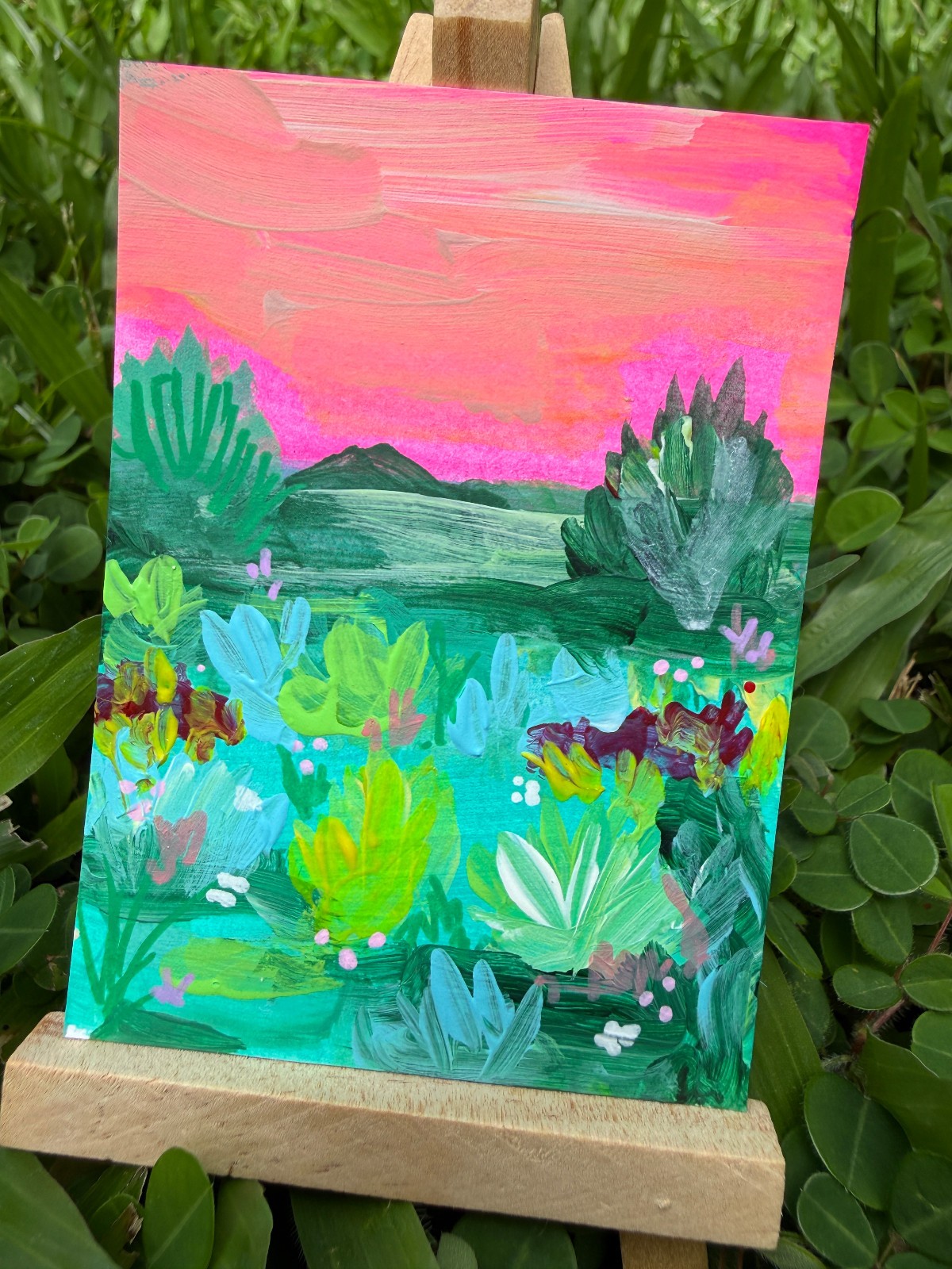 ACEO/ATC Original Acrylic Landscape Painting 