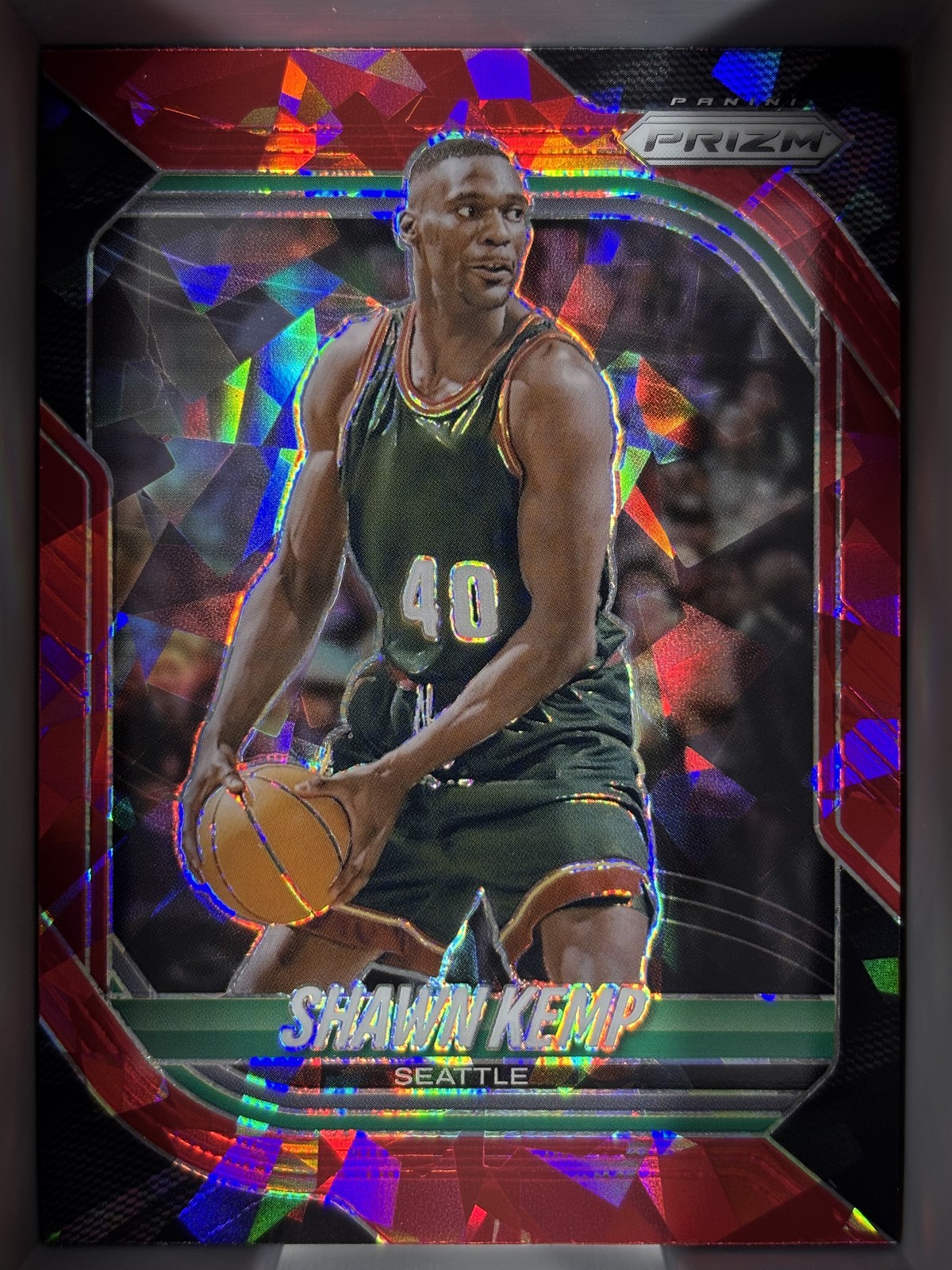 2025-26 Panini Prizm #197 Shawn Kemp Red Ice Prizm