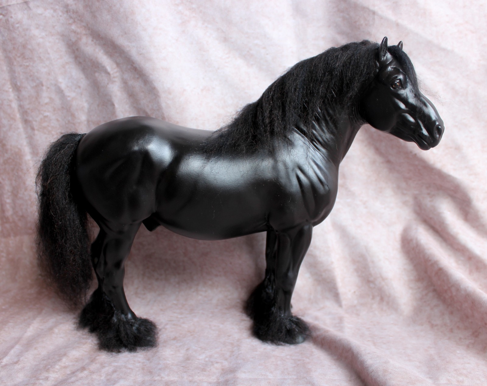 Breyer Custom Sunburnt Black Traditional Scale Georg with Mohair 