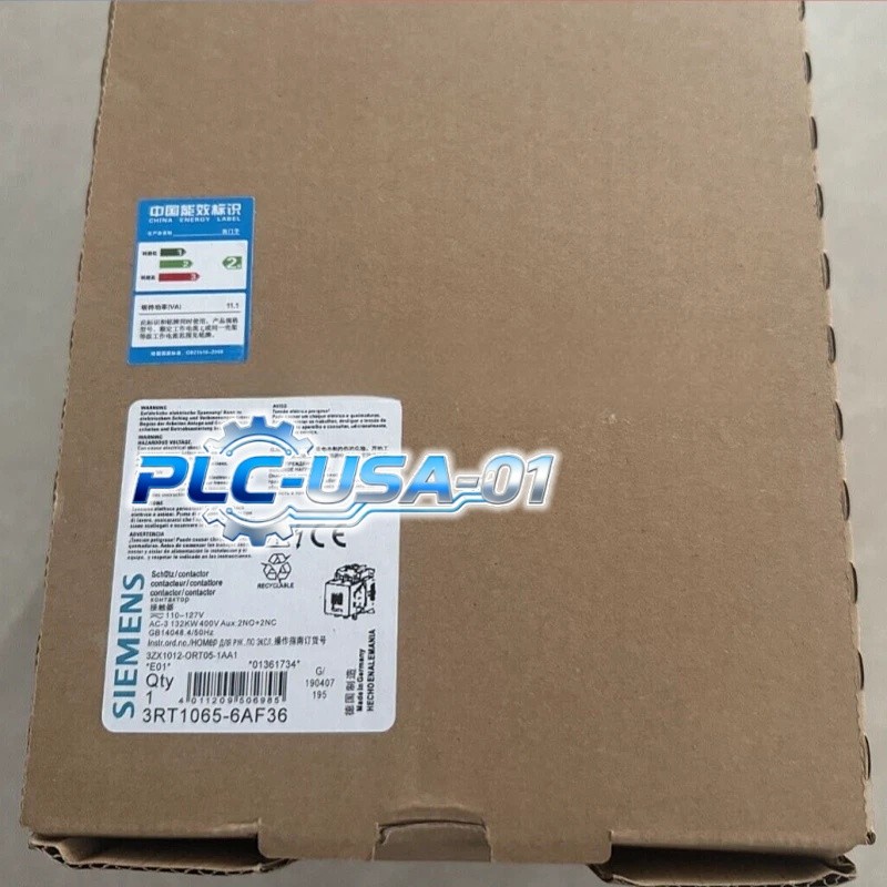 3RT1065-6AF36 1PCS Brand New Siemens  3RT1 065-6AF36 Contactor  Fast delivery