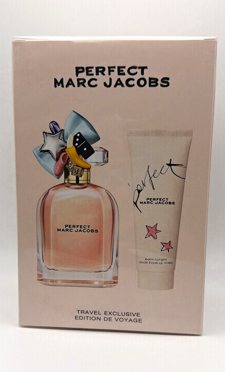 Marc Jacobs Perfect Travel Exclusive Gift Set EDP Spray 3.3 oz + Lotion 2.5 oz Marc Jacobs Perfect Travel Exclusive Gift Set EDP Spray 3.3 oz + Lotion 2.5 oz