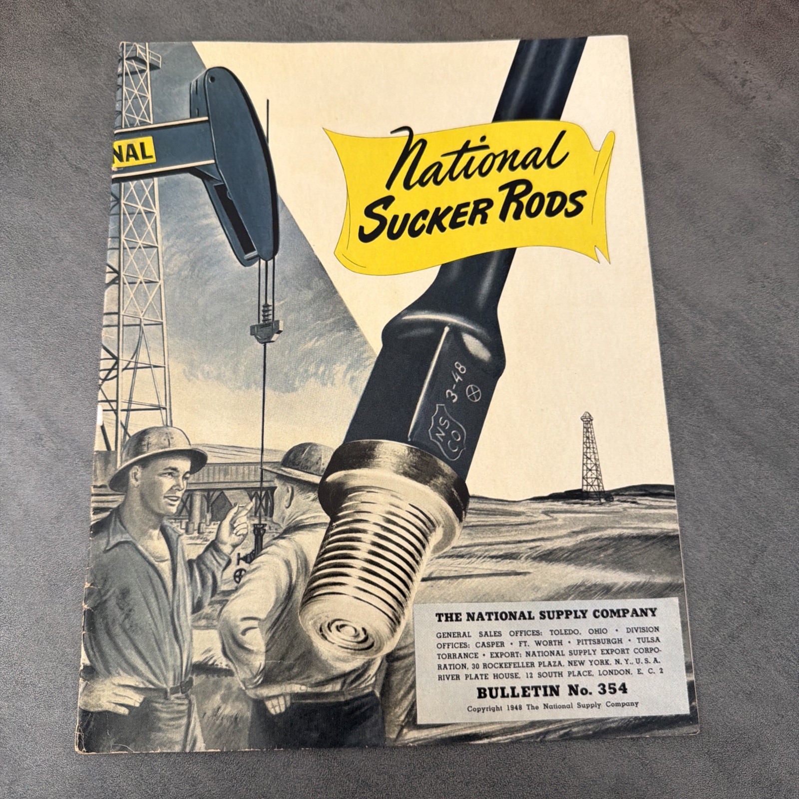 VTG 1948 National Supply Co How National Sucker Rods Manual Bulletin No. 354