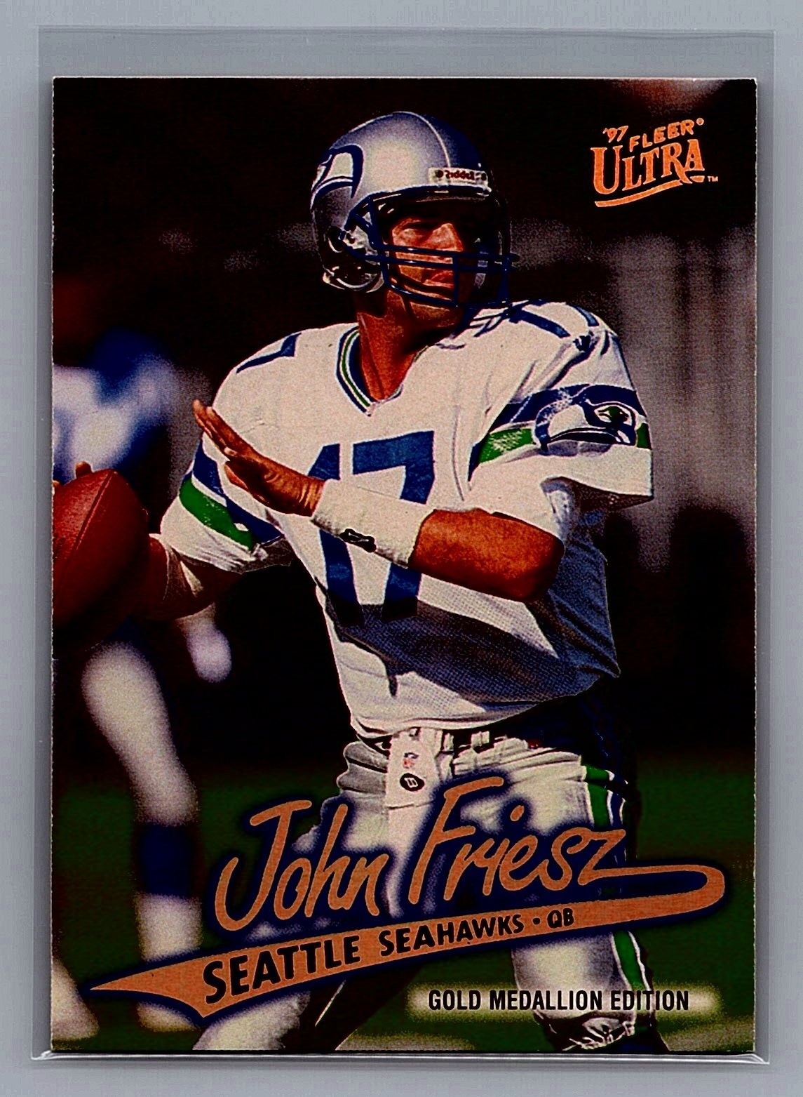 1997 Fleer Ultra - John Friesz #G24 Gold Medallion Edition 1997 Fleer Ultra - John Friesz #G24 Gold Medallion Edition