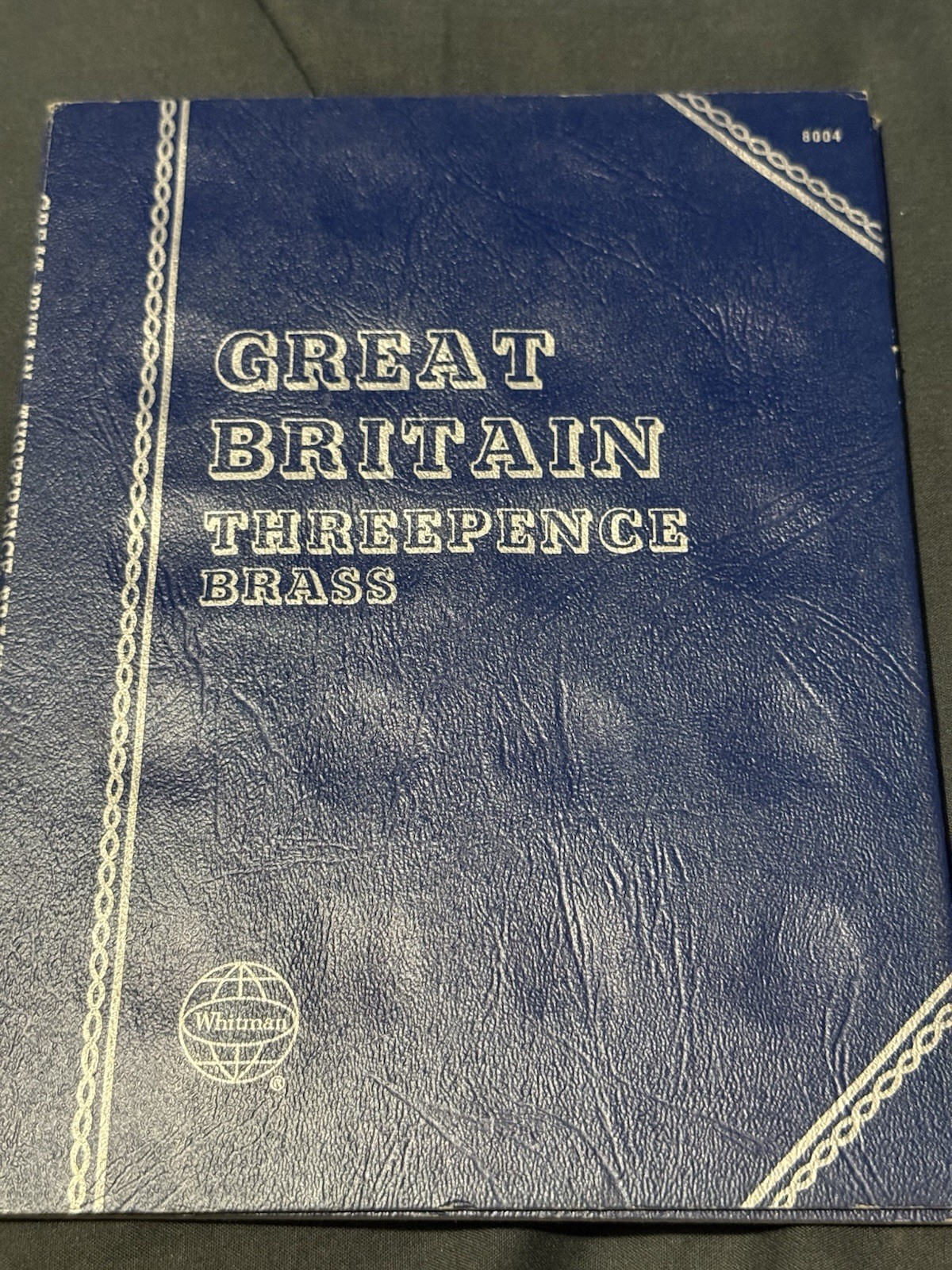 Vintage 1968 Whitman 8004 Great Britain Brass Threepence Coin Folder Empty