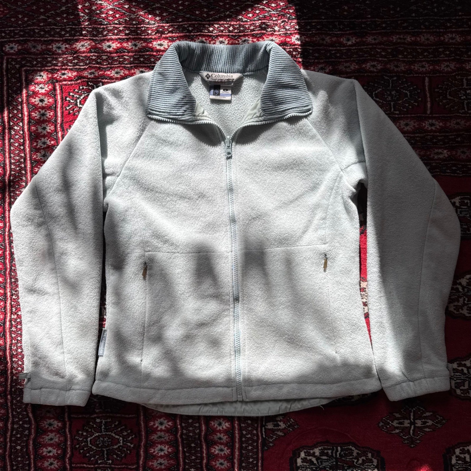 Columbia Vertex Core Interchange Fleece Jacket Womens Medium Light Blue F4WO2532