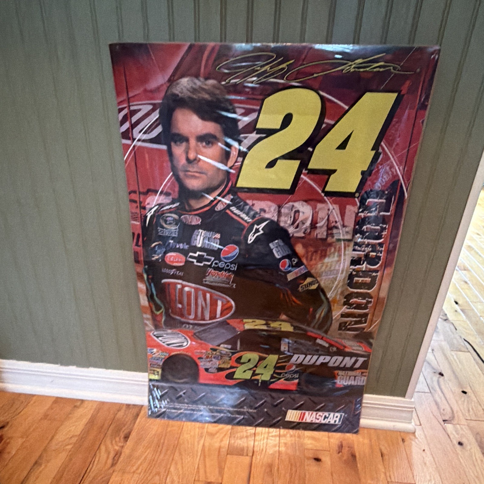 Jeff Gordon #24 DuPont NASCAR Original Poster Print Lithograph