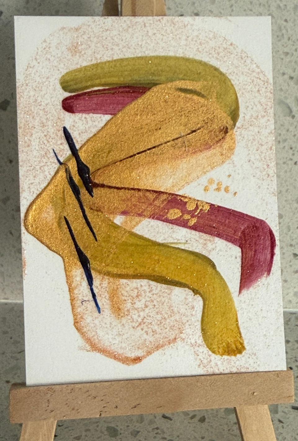 ACEO/ATC Original Abstract Acrylic Mini Painting \