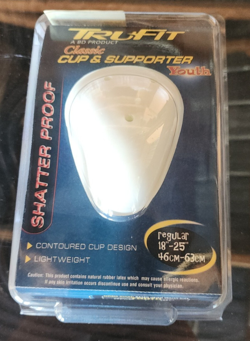 NEW-----TRU-FIT PROTECTIVE CUP & ATHLETIC SUPPORTER YOUTH 18\