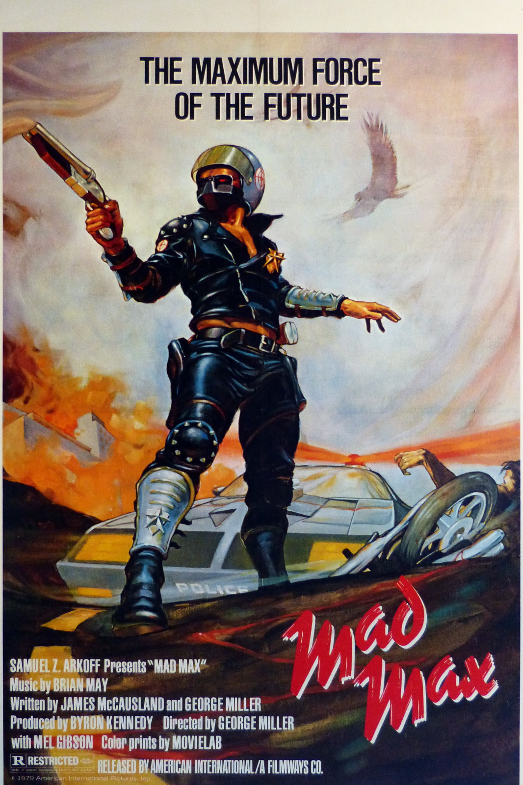 Original Mad Max, Vintage Poster movie 16x24, 24x36 Poster