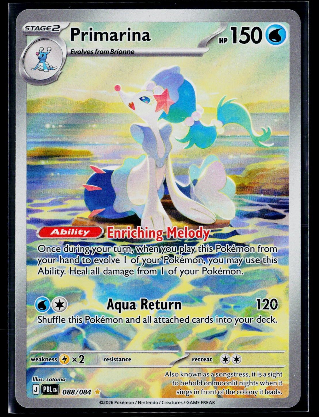 Primarina Holofoil [PBL - 088/084]NM