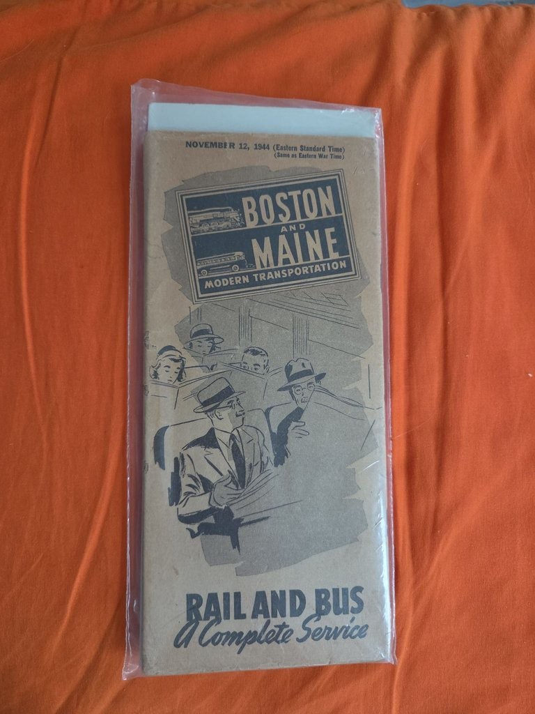 1944 Boston and Maine Rail and Bus Schedule 1944 Boston and Maine Rail and Bus Schedule