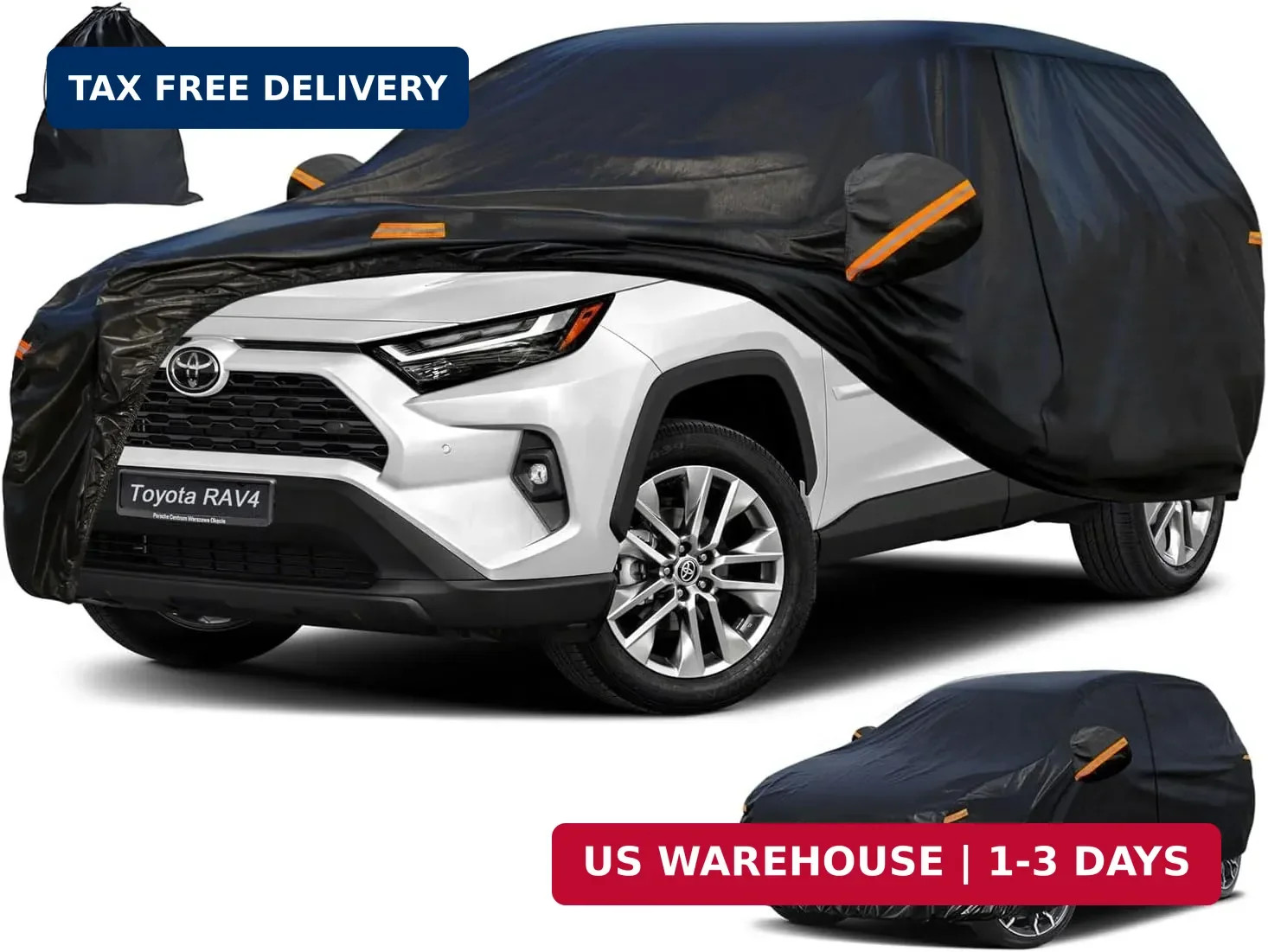 Kayme 7 Layers Waterproof SUV Car Cover for Toyota RAV4 2006-2026