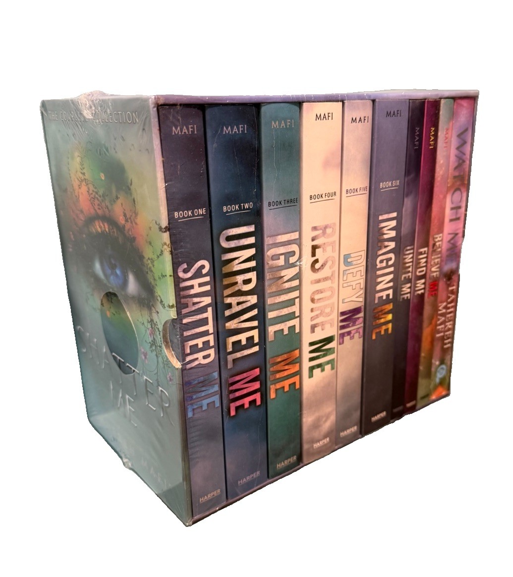 Shatter Me by Tahereh Mafi 10 Book Collection Damaged Box Set Age 13+ Paperback