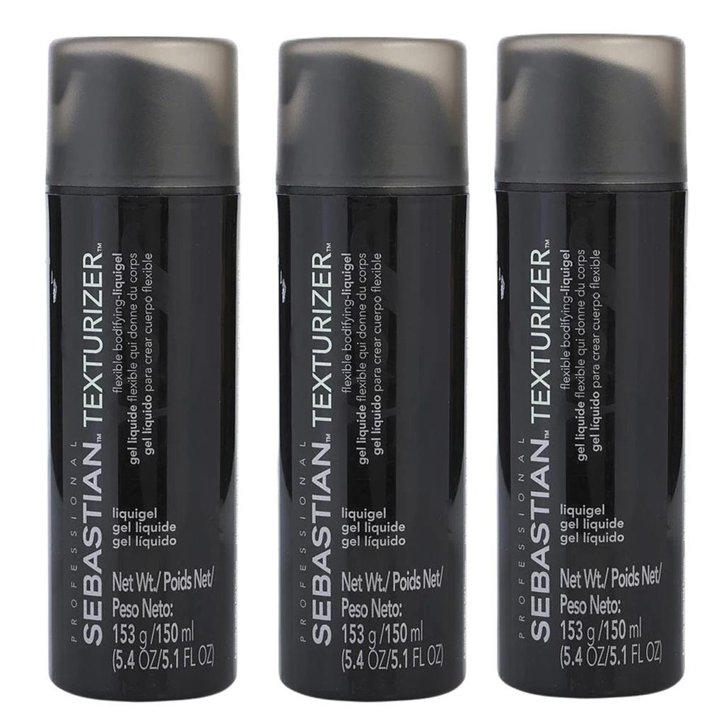 3 PACK  Sebastian Texturizer Flexible Bodifying Liquidgel 5.1oz / 150ml