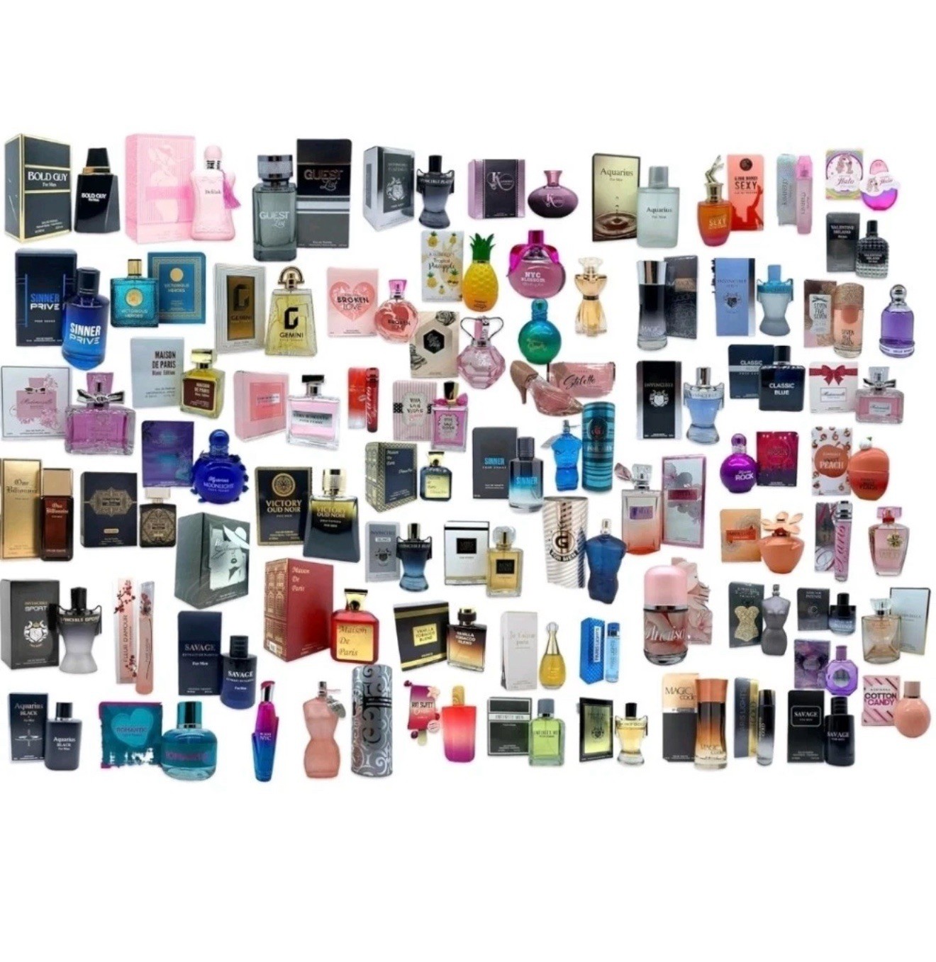 Wholesale Mixed Lot of Impression Perfumes Lot 20 Pieces Men/ Women 3.4 oz Wholesale Mixed Lot of Impression Perfumes Lot 20 Pieces Men/ Women 3.4 oz