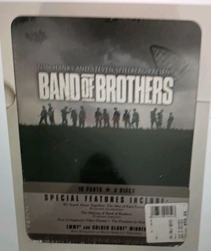 band of brothers  10 Part  HBO Series New Sealed 6 Disc Tin DVD Special  Feature