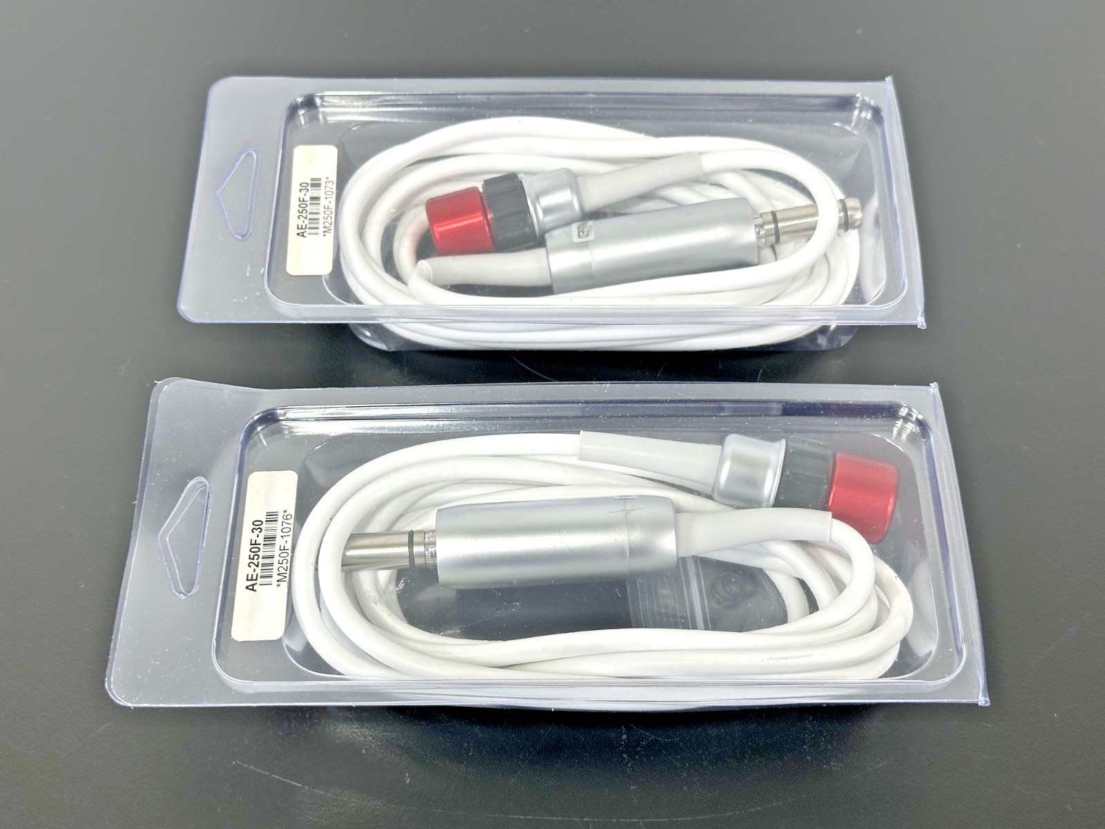 Lot of 2 Aseptico AE-250F-30 Dental Motor Cables With Handpiece Cord New