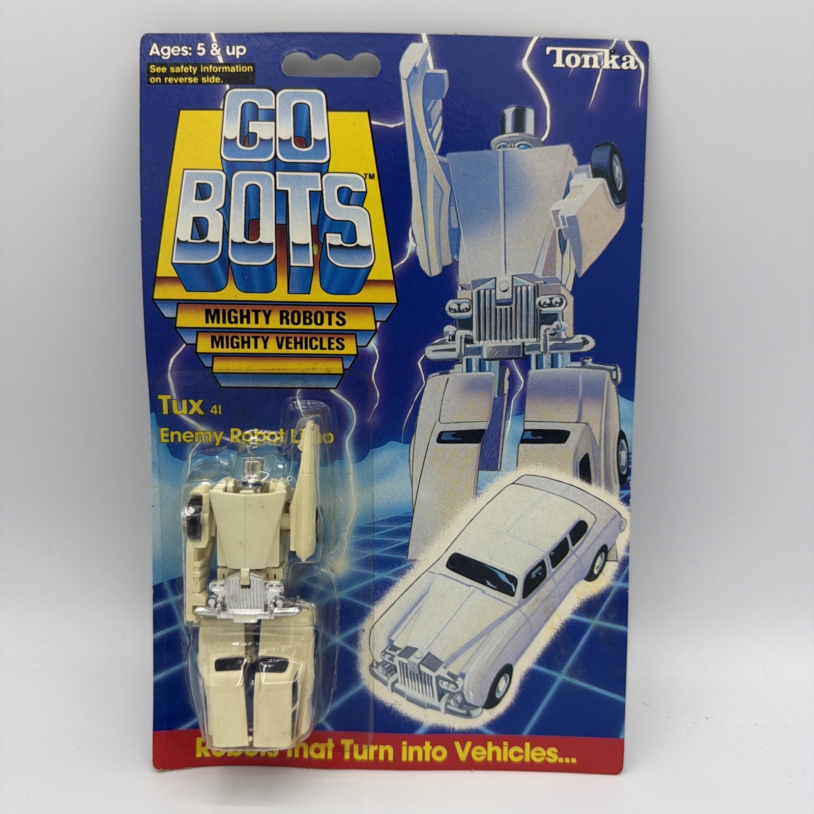 1984 Vintage Tonka Go Bots Tux 41 Enemy Robot Limo Series 2 NOS SEALED Bandai 1984 Vintage Tonka Go Bots Tux 41 Enemy Robot Limo Series 2 NOS SEALED Bandai