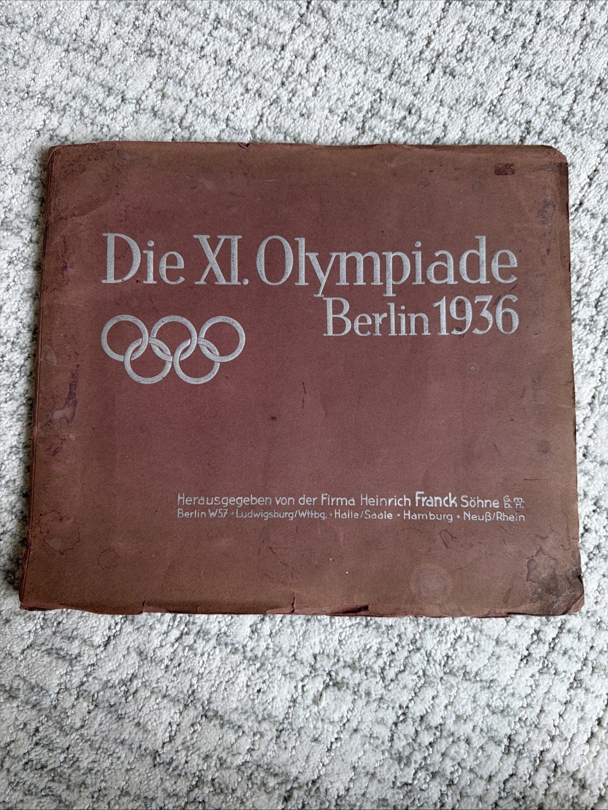 1936 Berlin Olympics Photo Book - Die XI. Olympiade, Rare German Edition 1936 Berlin Olympics Photo Book - Die XI. Olympiade, Rare German Edition