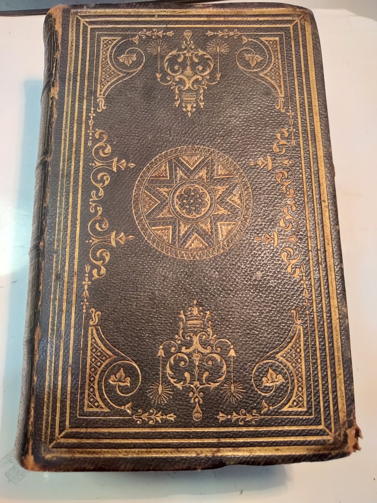 1847 Polyglott Bible Old & New Testament-Marginal Readings W/ Many Pull-out Maps