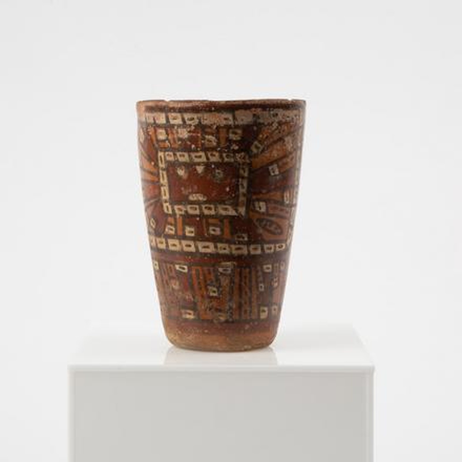Pre-Columbian Calima Culture Polychrome Pottery Beaker-Colombia