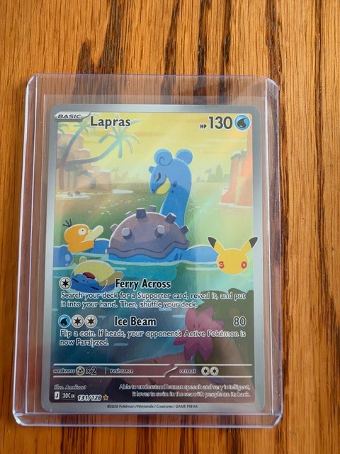Lapras 131/128 Me: 30th Celebration Holo