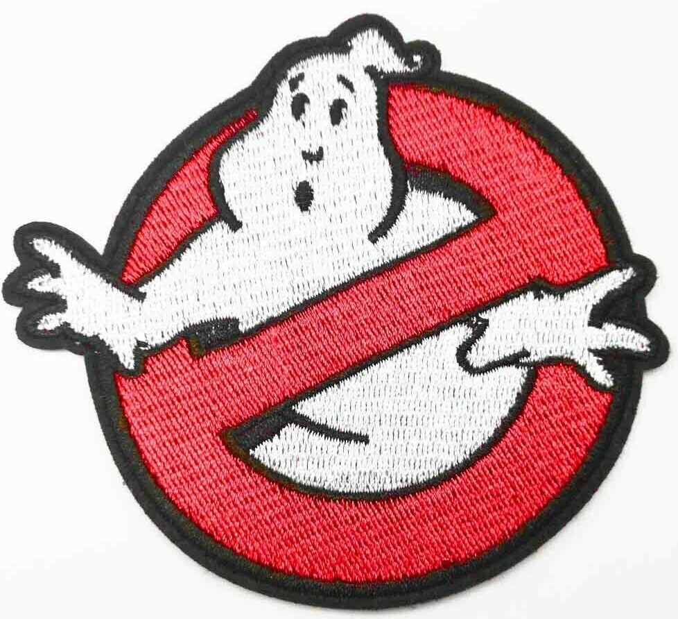 GHOSTBUSTERS movie logo iron-on embroidered patch HIGH-QUALITY 3.5